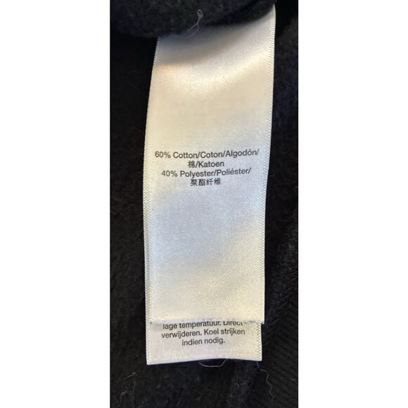 DKNY Sport Sz L Velvet Spellout Rhinestones Ice Waterfall LS Sweatshirt - Picture 5 of 8